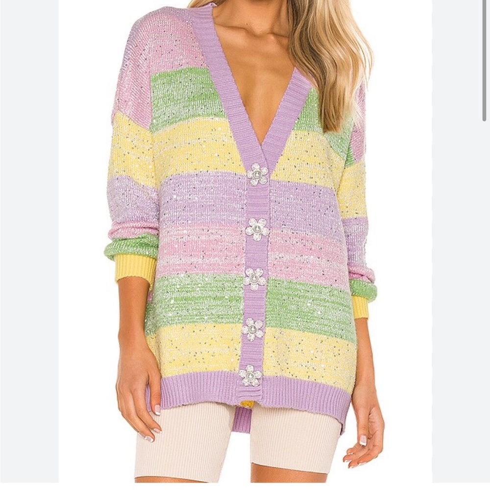 OLIVIA RUBIN pastel Cardigan Sweater. Oversized Fit. Good used condition.
